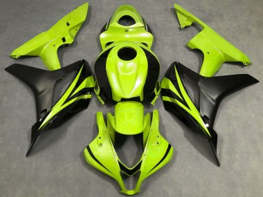 Carenados Moto Honda CBR600RR 2007-2008 - Neon Amarillo Negro Mate OEM Estilo