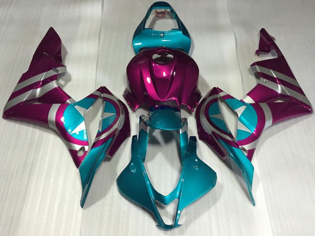 Carenados Moto Honda CBR600RR 2007-2008 - Rosa Azul Captain America