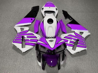 Carenados Moto Honda CBR600RR 2005-2006 - Púrpura Blanco Alas