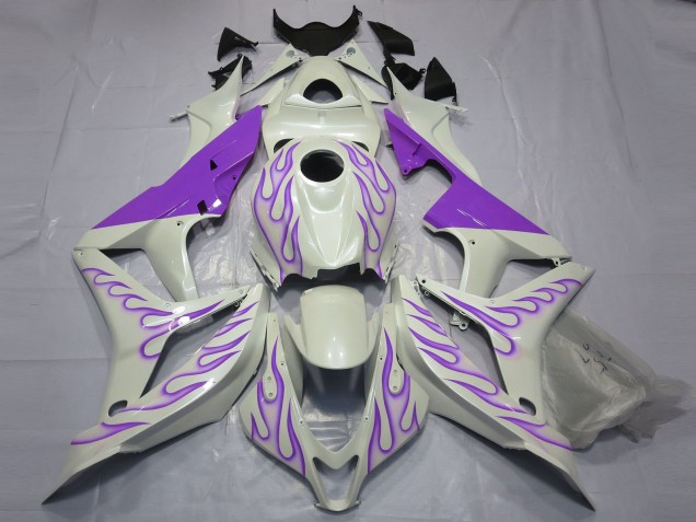 Carenados Moto Honda CBR600RR 2007-2008 - Blanco Púrpura Llama