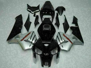 Carenados Moto Honda CBR600RR 2005-2006 - Negro Brillante Plata