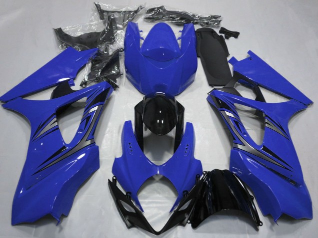 Carenados Moto Suzuki GSXR 1000 2007-2008 - Azul Negro Brillante OEM Estilo