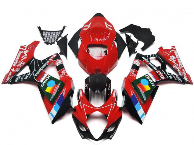 Carenados Moto Suzuki GSXR 1000 2007-2008 - Rojo Negro Azul Blanco Amarillo