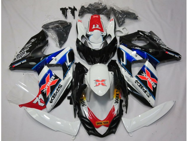 Carenados Moto Suzuki GSXR 1000 2009-2016 - Blanco Azul Rojo Negro X