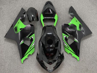 Carenados Moto Suzuki GSXR 600 / GSXR 750 2004-2005 - Negro Brillante Verde