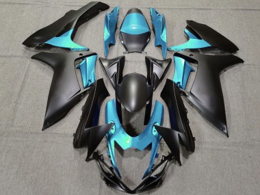 Carenados Moto Suzuki GSXR 600 / GSXR 750 2011-2024 - Azul Claro Negro Mate
