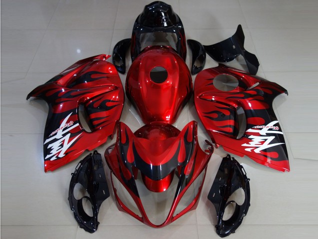 Carenados Moto Suzuki GSXR 1300 2008-2020 - Rojo Negro Llama