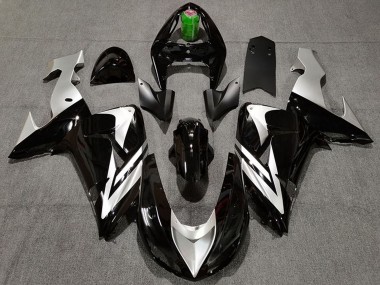 Carenados Moto Kawasaki ZX10R 2006-2007 - Negro Brillante Plata