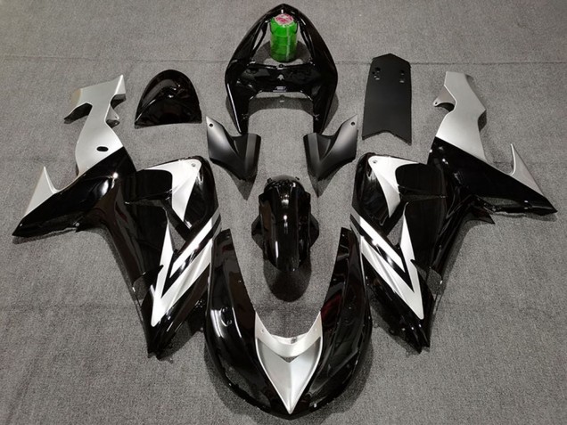 Carenados Moto Kawasaki ZX10R 2006-2007 - Negro Brillante Plata