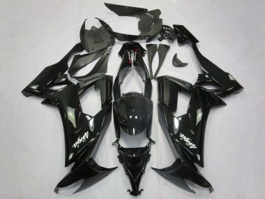 Carenados Moto Kawasaki ZX10R 2008-2010 - Negro Brillante Negro Mate Blanco Calcomanía