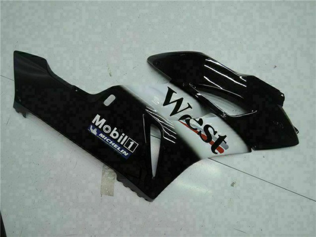 Carenados Moto Honda CBR1000RR 2004-2005 - Negro Brillante Blanco West Mobil Michelin