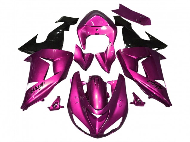 Carenados Moto Kawasaki ZX10R 2006-2007 - Rosa Negro Brillante