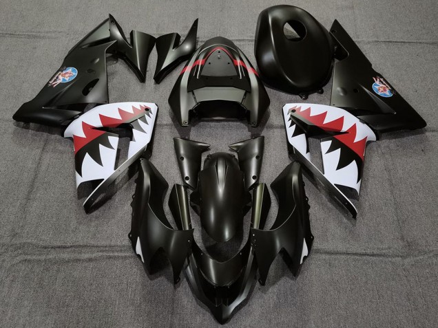 Carenados Moto Kawasaki ZX10R 2004-2005 - Negro Mate Betty Bomber