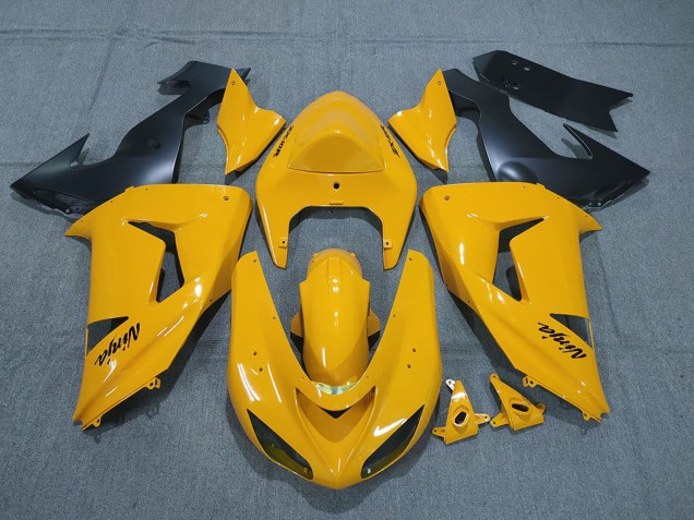 Carenados Moto Kawasaki ZX10R 2006-2007 - Amarillo Negro Ninja