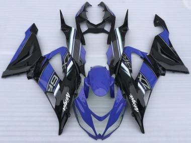 Carenados Moto Kawasaki ZX6R 2013-2018 - Azul Negro Blanco
