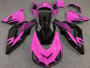 Carenados Moto Kawasaki ZX14R 2006-2011 - Rosa Negro Brillante