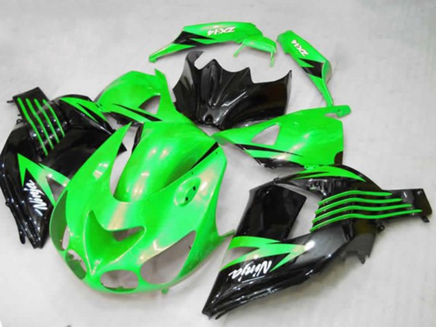 Carenados Moto Kawasaki ZX14R ZZR1400 2012-2024 - Verde Negro Brillante Blanco Ninja