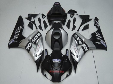Carenados Moto Honda CBR1000RR 2004-2005 - Plata Negro Brillante Repsol