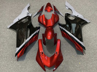 Carenados Moto Yamaha R6 2017-2023 - Gris Rojo Negro Brillante