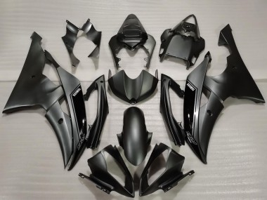 Carenado Moto Yamaha R6 2008-2016 - Negro Brillante Negro Mate