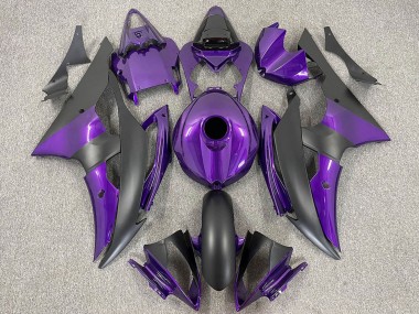 Carenados Moto Yamaha R6 2008-2016 - Púrpura Negro Mate