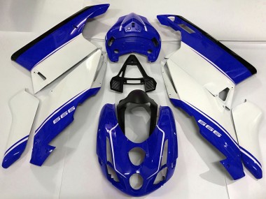 Carenados Moto Ducati 999 2003-2004 - Blanco Azul Negro