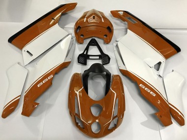 Carenados Moto Ducati 999 2003-2004 - Blanco Brown Negro