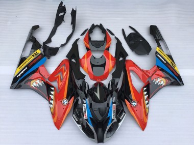 Carenados Moto BMW S1000RR 2015-2016 - Rojo Negro Brillante Tiburón