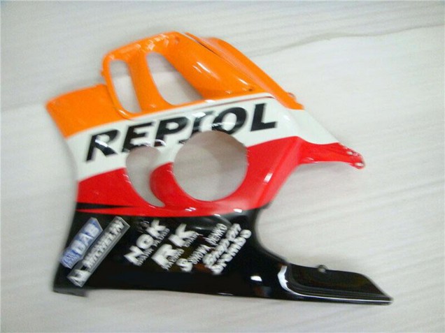Carenado Moto Honda CBR600 F3 1995-1996 - Naranja Blanco Rojo Negro Brillante Repsol