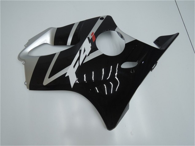 Carenado Moto Honda CBR600 F4i 2001-2003 - Plata Negro Brillante