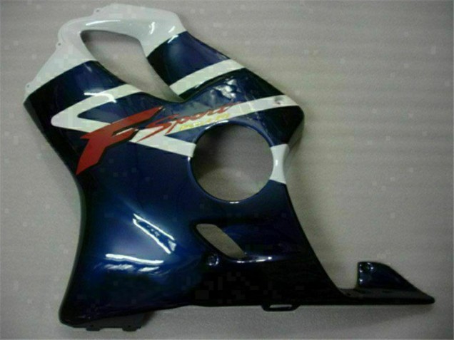 Carenados Moto Honda CBR600 F4i 2001-2003 - Blanco Azul Negro Raya