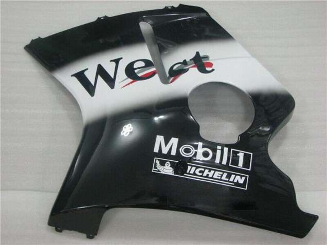 Carenados Moto Honda CBR1100XX Blackbird 1996-2007 - Negro Brillante Blanco West