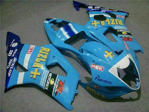 Carenados Moto Suzuki GSXR 1000 2003-2004 - Azul Blanco Amarillo Rizla