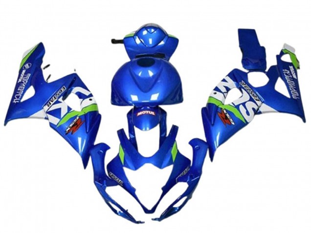 Carenados Moto Suzuki GSXR 1000 2005-2006 - Azul Verde Blanco Motul