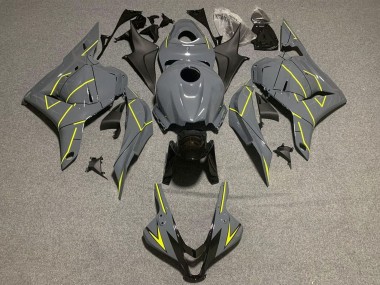 Carenados Moto Honda CBR600RR 2009-2012 - Nardo Gris Oscuro Amarillo