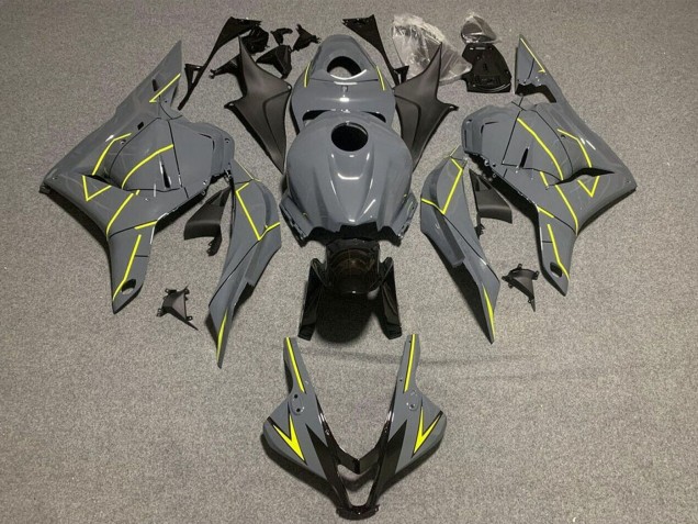 Carenados Moto Honda CBR600RR 2009-2012 - Nardo Gris Oscuro Amarillo