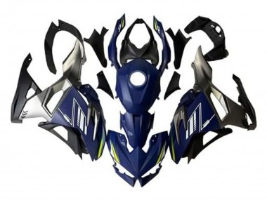 Carenados Moto Kawasaki Ninja 500 EX500R 2024-2025 - Azul Blanco Amarillo Plata Negro