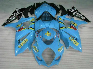 Kits Carenado Moto Suzuki GSXR 1000 2007-2008 - Azul Oro Negro Rizla