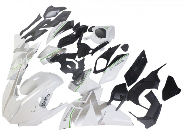Carenados Moto Kawasaki Ninja H2 2015-2022 - Blanco Plata Verde