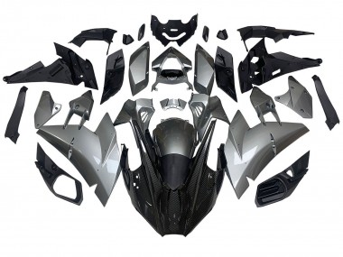 Carenados Moto Kawasaki Ninja H2 2015-2022 - Plata Negro FibraCarbono