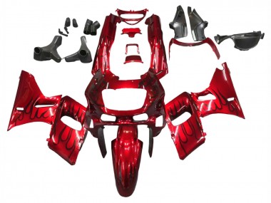 Carenados Moto Kawasaki ZZR400 1993-2007 - Rojo Negro Llama