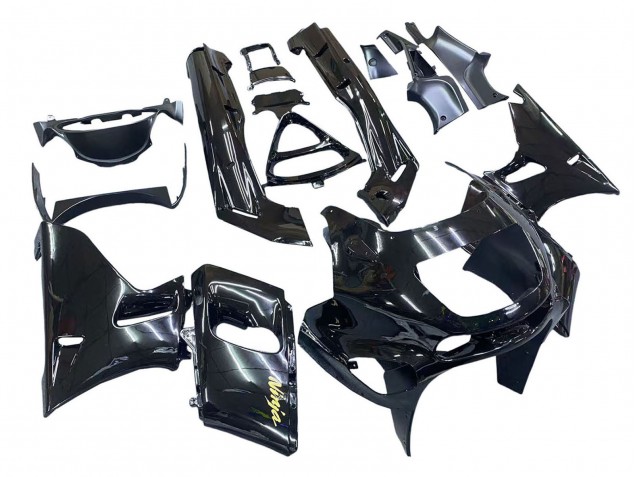 Carenados Moto Kawasaki ZZR600 1998-2003 - Negro Brillante Oro Ninja