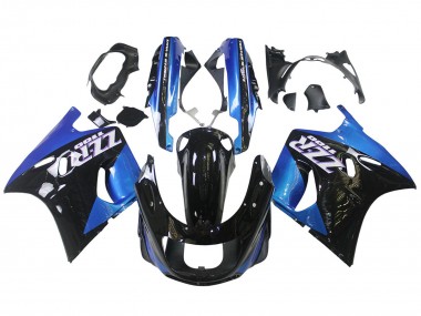 Carenados Moto Kawasaki ZZR1100 1990-1992 - Azul Negro Brillante