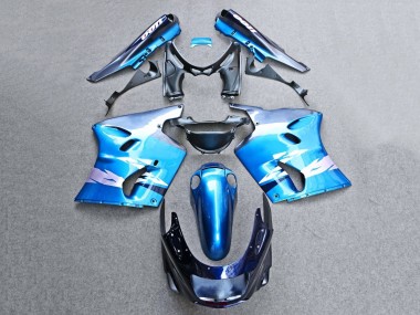 Carenados Moto Kawasaki ZZR1100 1993-2003 - Azul Brillante Gris