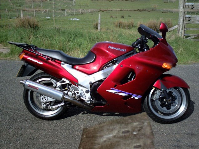 Carenados Moto Kawasaki ZZR1100 1993-2003 - Rojo Oscuro