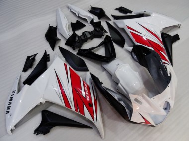 Carenados Moto Yamaha FZ6R 2009-2015 - Blanco Rojo Negro