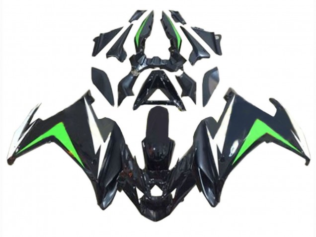 Carenados Moto Yamaha FZ6R 2009-2015 - Negro Blanco Verde
