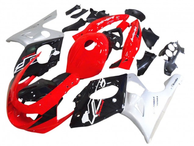 Carenado Moto Yamaha YZF600R Thundercat 1996-2007 - Rojo Negro Plata