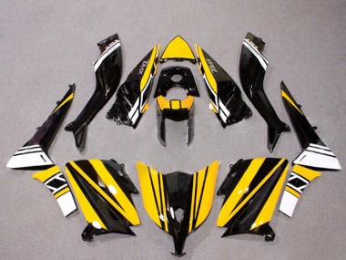 Carenados Moto Yamaha TMAX530 2012-2014 - Negro Brillante Amarillo Blanco