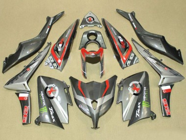 Carenados Moto Yamaha TMAX530 2012-2014 - Gris Rojo Monstruo ENEOS